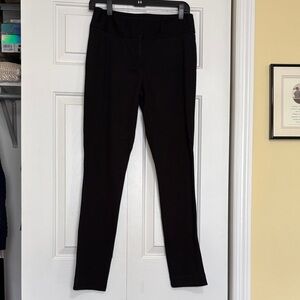 Laundry By Shelli Segal Black Skinny/Straight Leg Ponte Pants